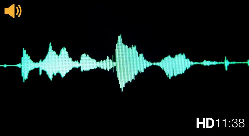 blue audio wave